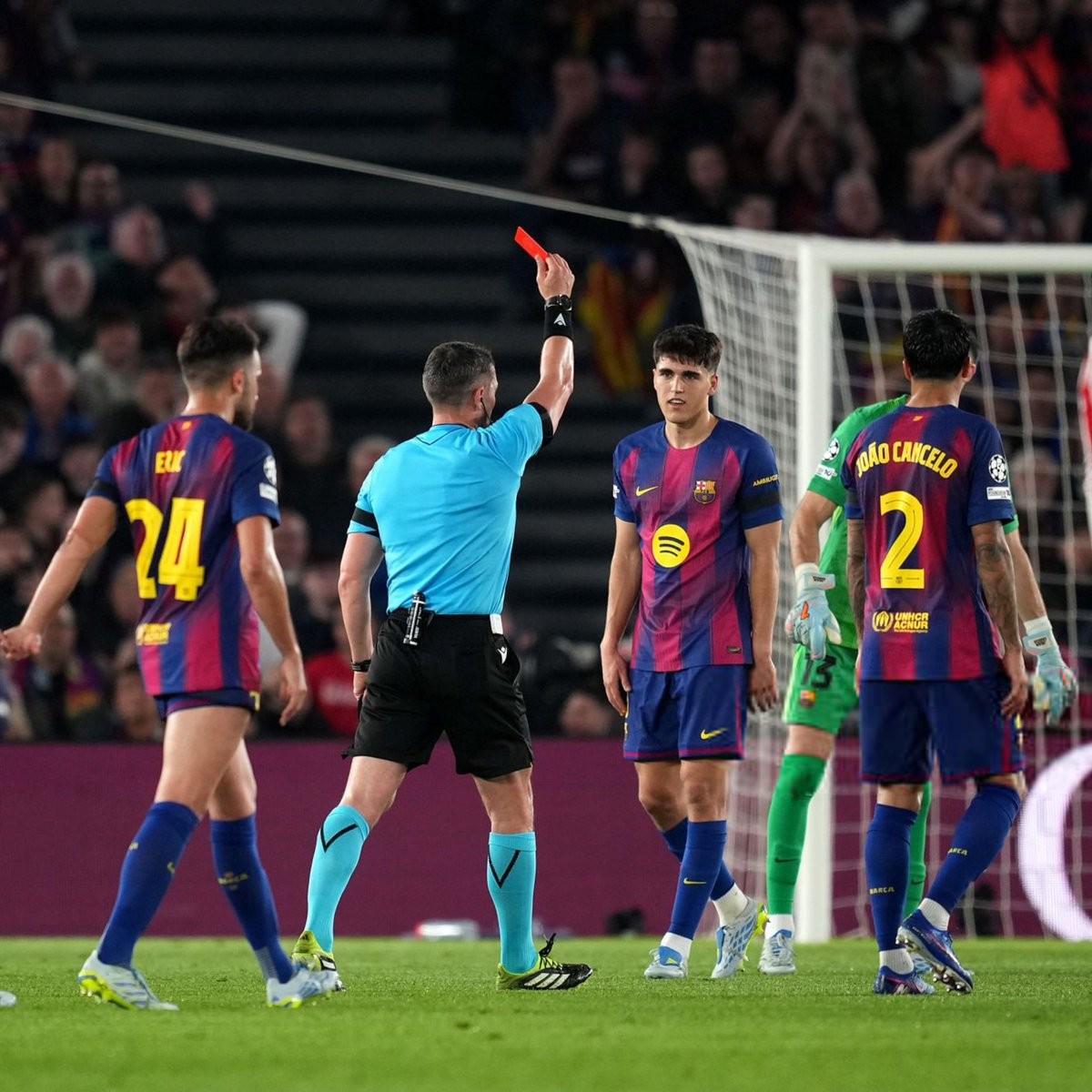 kaiyun-欧冠近10个赛季巴萨吃到12张红牌，同期所有球队最多